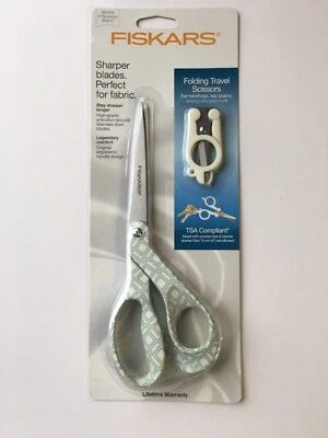 Fiskars 2pc Cutting Scissors Set - 8" Designer Scissors, 4" Travel  2 piece - Image 1 of 4
