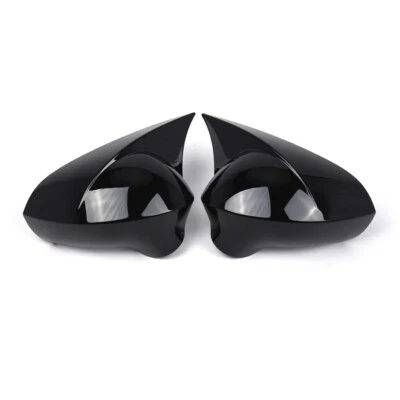 2x Cubierta de espejo retrovisor para Seat Ibiza 6J MK4 2008-2017 2009 negro brillante Foto 1 de 4