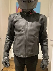 DAINESE 🏍️ FIGHTER Perforated Leather Jacket 54 $699 - Picture 1 of 15