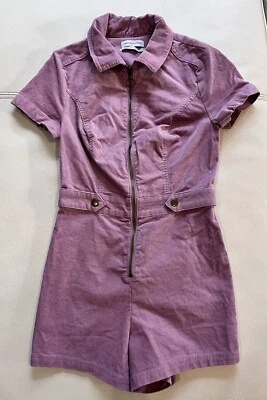 Urban Outfitter Lavender Corduroy Romper Flirty Summer Shorts Outfit Size Small Foto 1 de 4