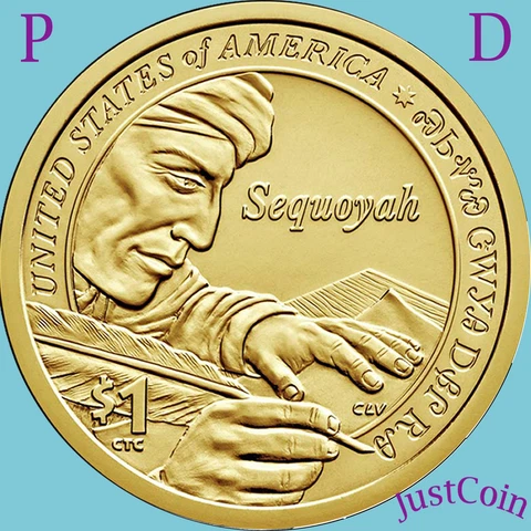 2017 P&D SET NATIVE AMERICAN SACAGAWEA DOLLARS FROM MINT ROLLS UNCIRCULATED Cover