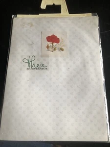 thea gouverneur Kreuzstichpackung 802 Rot Rose Leinen - Bild 1 von 2