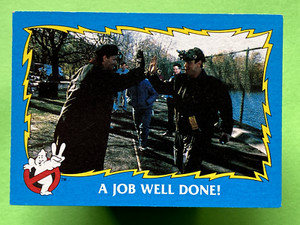 1989 Topps Ghostbusters II #43 A Job Well Done!