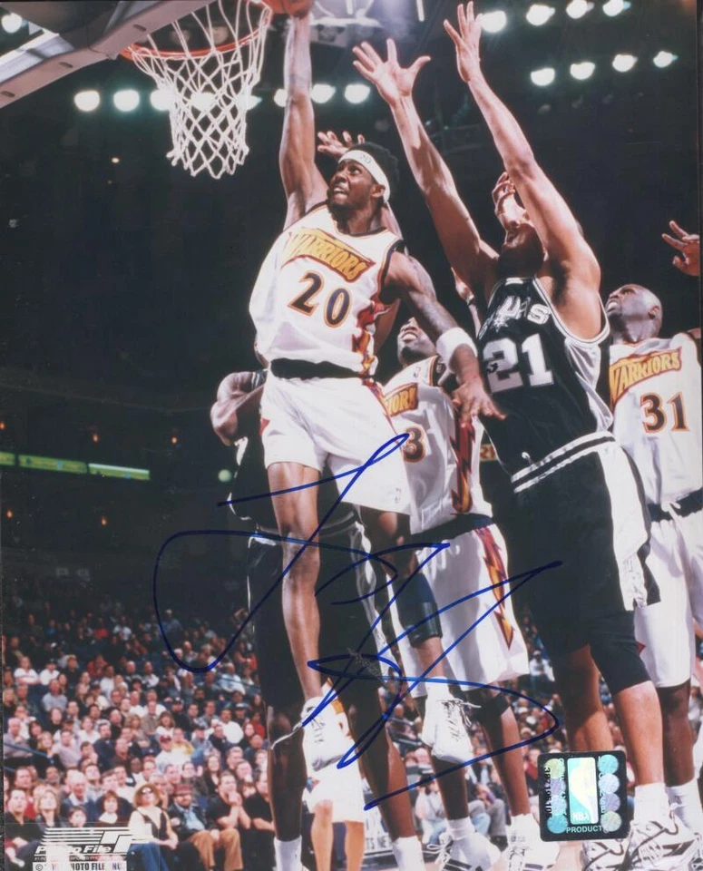 FOTO 8X10 AUTOGRAFIADA FIRMADA POR LARRY HUGHES WARRIORS CON CERTIFICADO DE AUTENTICIDAD Foto 1 de 1