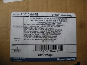 Giunto deflessione espansione PVC 4" XD010NM-TB neoprene sch 40 80 2 disponibili - Foto 1 di 4