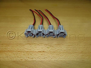 (4x) ID2000 & FIC 2150cc Fuel Injector Connector Quick Disconnect Pigtails - Picture 1 of 6