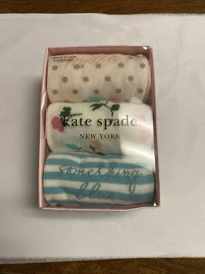 ♤[Kate Spade] Paquete de 3 calcetines para mujer caja de regalo pala floral Foto 1 de 2