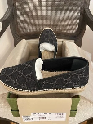 Alpargatas Gucci Denim GG Monogram talla 37 Foto 1 de 4