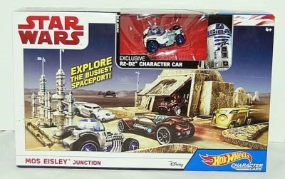 Hot Wheels Star Wars Mos Eisley Junction  Playset Die Cast R2-D2 Character Car - Image 1 of 4