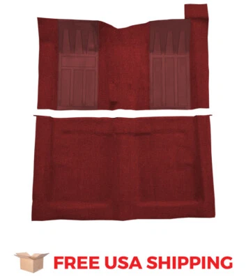 ACC FITS 1969 Ford Torino GT 2DR Hardtop 4spd with 2 Maroon Inserts Loop Carpet Foto 1 de 4
