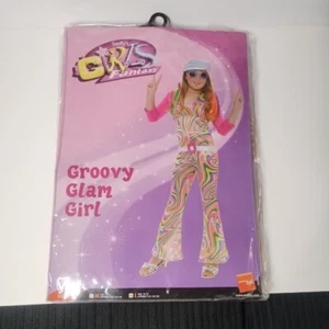Smiffy's Groovy Glam Girl Fancy Dress Costume - Age 10/12 - New - World Book Day - Picture 1 of 6