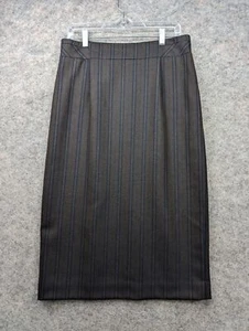 Pendleton Rock Damen 10 braun gestreift Twill Wolle knielang gerade & Bleistift - Bild 1 von 12