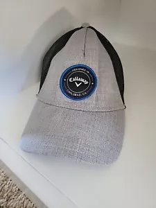 Callaway Golf Designed in Carlsbad CA Gray Black Adjustable Snapback Hat Cap - Picture 1 of 6