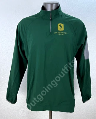 Chaqueta Augusta Sportswear Sacramento State para hombre pista peso ligero 1/4 cremallera talla M Foto 1 de 4