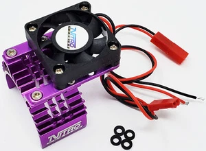 Nitro Hobbies Aluminium 540 / 550 Motorkühlkörper mit Lüfter Lila - Bild 1 von 4