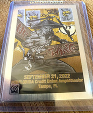 WU-TANG CLAN Tampa FL 2023 GAS SILVER RAIN FOIL Poster Trading Card #/50