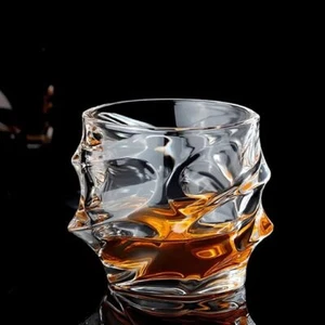 Tsuki Glass Whiskey Glasses, Japanese Crystal Whisky Glass, Heavy Thick Bottom - Picture 1 of 8