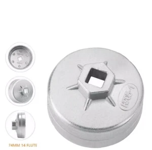 Flute Oil Filter Cup Cap Wrench Socket Remover Tool For BMW For Audi For VW. - Picture 1 of 8