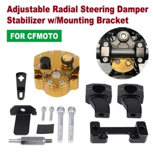 Estabilizador amortiguador de dirección radial ajustable con soporte de montaje para CFMOTO 450MT - Imagen 1 de 24