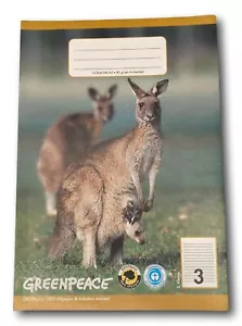 Cuaderno de escritura Greenpeace DIN A5 lineatura 3 25 piezas cuadernos escolares niños nuevo - Imagen 1 de 4