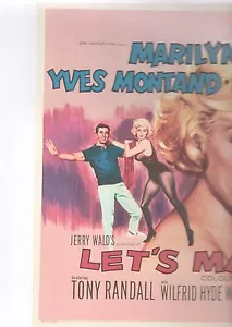 Marilyn Monroe "Let's Make Love" 1960 Filmwerbung REPRODUKTION - Bild 1 von 2