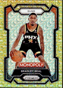 2023-24 Panini Prizm Monopoly Bradley Beal #71 Millionaire Gold Mojo Prizm /500 - Picture 1 of 2