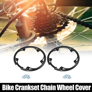 2pcs 48 Teeth 10cm 5 Hole Bicycle Crankset Chain Wheel Cover Protection - Picture 1 of 7
