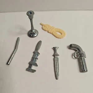 Clue Replacement Tokens Set All 6 Classic Pieces Pawns Charms Weapons Parts - Picture 1 of 5
