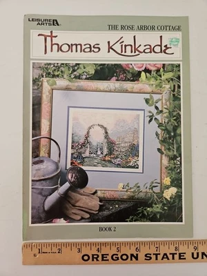 Thomas Kinkade ROSE ARBOR COTTAGE Counted Cross Stitch Pattern Book 2 FULL COLOR - Image 1 of 4