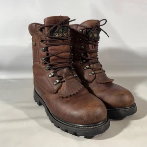 RedHead Insulated Thinsulate 1000 Gr Kiltie Boots Leather Gore-Tex Vibram 7.5 - Picture 1 of 13