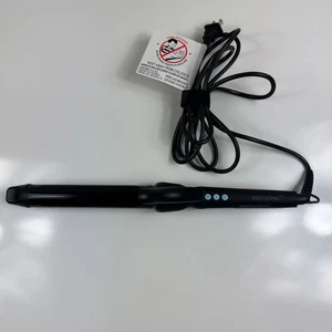 BIO IONIC Long Barrel Curling Iron Styler 1.25-Inch Black Nanoionic Beachy Waves - Picture 1 of 8