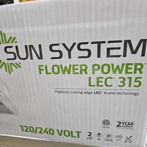 Sun System Flower Power LEC 315 watt Light + Bulb 120/240V 315watt - Picture 1 of 8