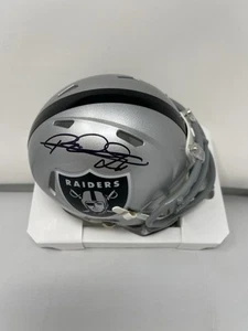 Rod Woodson Signed Raiders Speed Mini Helmet Beckett COA L2 - Picture 1 of 6