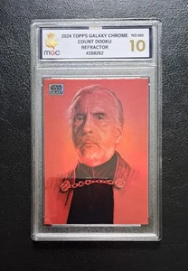 Count Dooku Red Mini Diamond SP Refractor Star Wars Topps Chrome MGC 10 Gem Mint - Picture 1 of 2