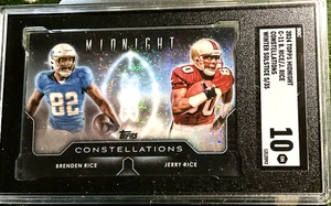 2024 TOPPS MIDNIGHT 5/35 WINTER SOLSTICE CONSTELLATION SGC 10 JERRY RICE BRENDEN - Picture 1 of 3