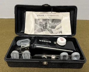 Singer Buttonholer 160506 Vintage With Black Hard Case & Instructions - Picture 1 of 4