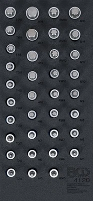 BGS Werkstattwageneinlage 1/3: Bit-Einsatz-Satz | Antrieb Innenvierkant 12,5 ... - Bild 1 von 3