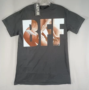 T-shirt Hustler Hardcore BFF grafica NUOVA piccola unisex cotone pesante spedizione veloce - Foto 1 di 13