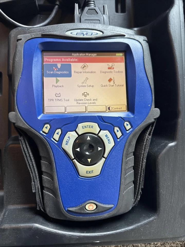 Sistema de herramientas de escaneo OTC Genisys EVO 5.0 con estuche de cable OBD inteligente necesita trabajo leer Foto 1 de 4