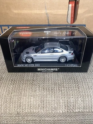Minichamps BMW M3 GTR Street, 2001, plateado. - 400 012105 - Caja modelo 1:43 como nueva Foto 1 de 4