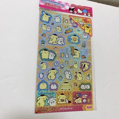 Pegatinas Sanrio Pompompurin Brillo Amarillo Japón Limitado Nuevo Kawaii Foto 1 de 4