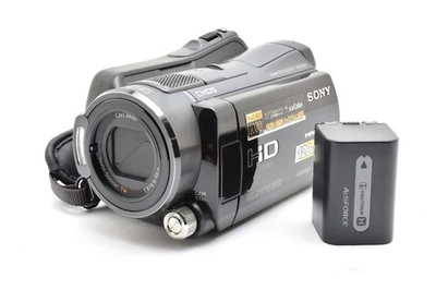 Sony HDR-SR12 Handycam Digital HD Video Camera Recorder Color Black Used Working - Image 1 of 4