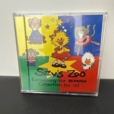 Embroidery Design Card No. 101 Suzy’s Zoo Collection #101 Brother Bernina NEW - Image 1 of 3