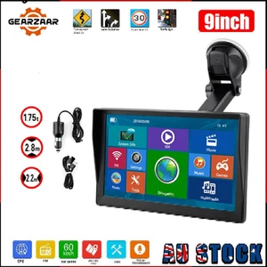 9" Portable Black GPS Navigator Carplay For Car Navigation system Touchscreen BT - Picture 1 of 21