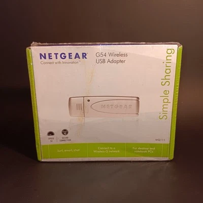 NETGEAR WG111 G54 Wireless USB Adapter WG111US 54 MBPS - Image 1 of 2
