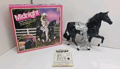 1980 Mattel Midnight Barbie Doll's Black Horse Vintage #5337 READ - Image 1 of 4