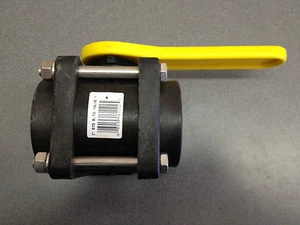 2" STANDARD PORT POLY BALL VALVE W/ STAINLESS BOLTS NORWESCO P#61122 - Picture 1 of 3