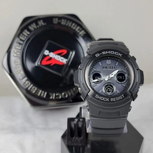 RELOJ CASIO G-SHOCK AWG-M100B RESISTENTE SOLAR ANA-DIGI NEGRO TOTAL PARA HOMBRE CON CAJA - Imagen 1 de 10