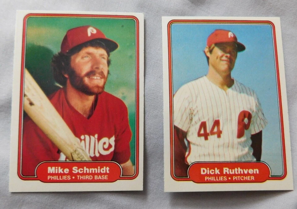 1982 Fleer Philadelphia Phillies Baseball Card Pick one - Image 1 of 1