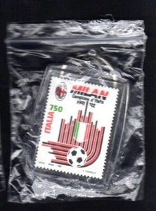 Portachiavi Milan Campione - con francobollo dedicato - Imagen 1 de 1